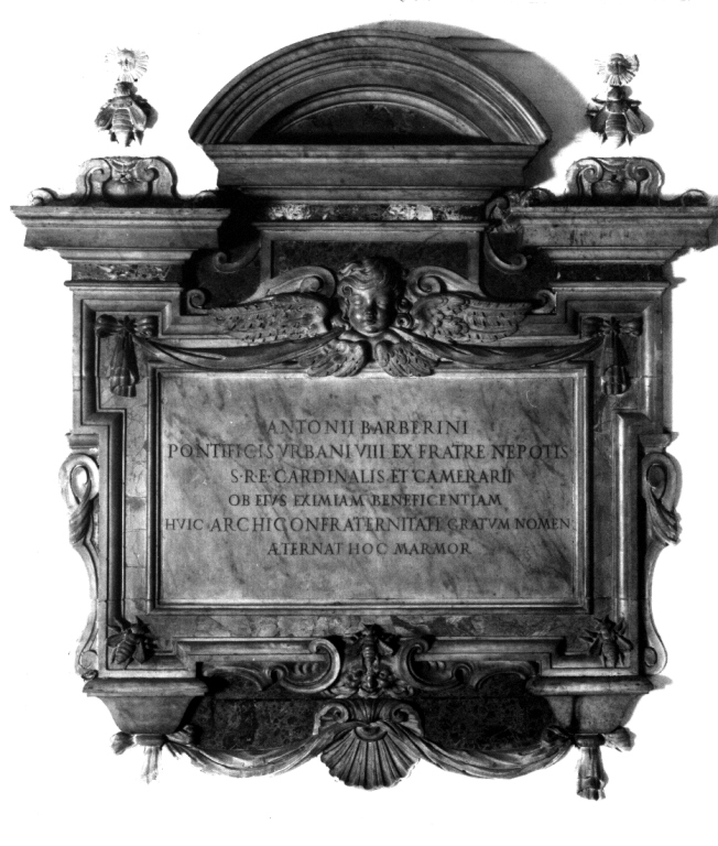 lapide commemorativa - ambito laziale (sec. XVII)