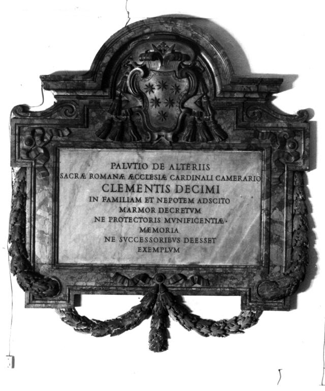 lapide commemorativa - ambito laziale (sec. XVII)