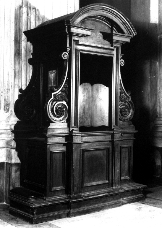 confessionale, serie - ambito romano (fine/inizio secc. XVIII/ XIX)