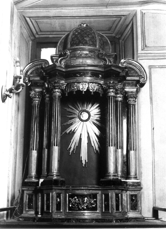 baldacchino - a cupola - ambito romano (metà sec. XIX)