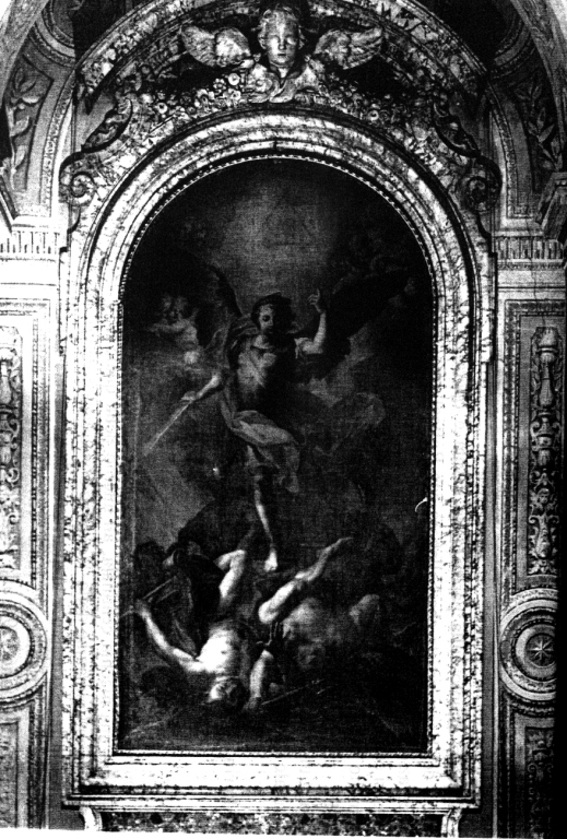 San Michele Arcangelo schiaccia il demonio (pala d'altare) di Conca Sebastiano (sec. XVIII)