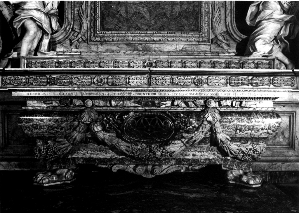 altare - a mensa di Ottoni Lorenzo, Mazzuoli Giuseppe (fine sec. XVII)