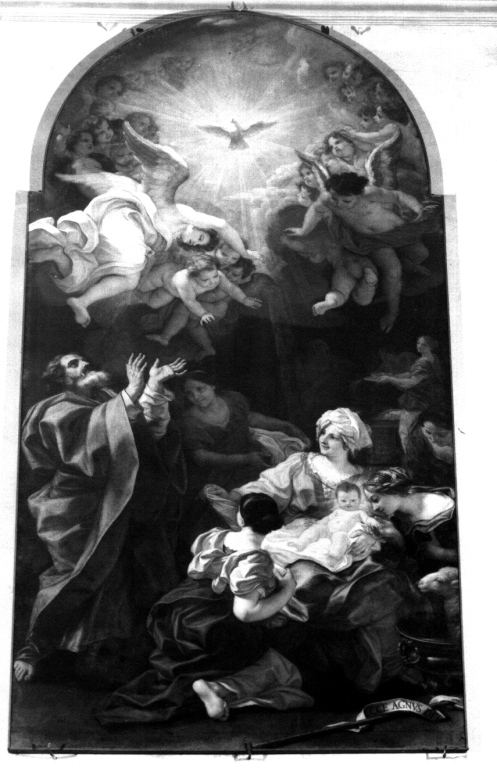 nascita di San Giovanni Battista (pala d'altare) di Gaulli Giovanni Battista detto Baciccio (sec. XVII)