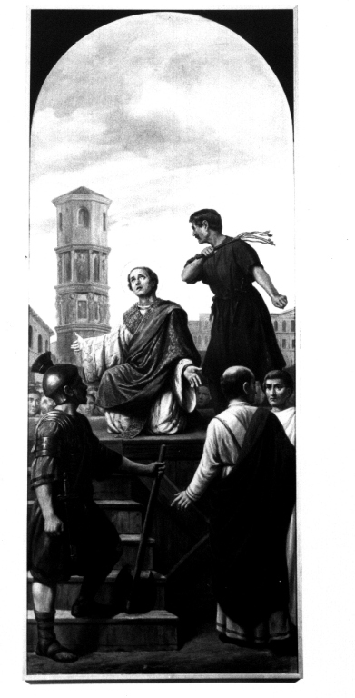 martirio di Severino Boezio (dipinto) di Francisi Guido (fine/inizio secc. XIX/ XX)