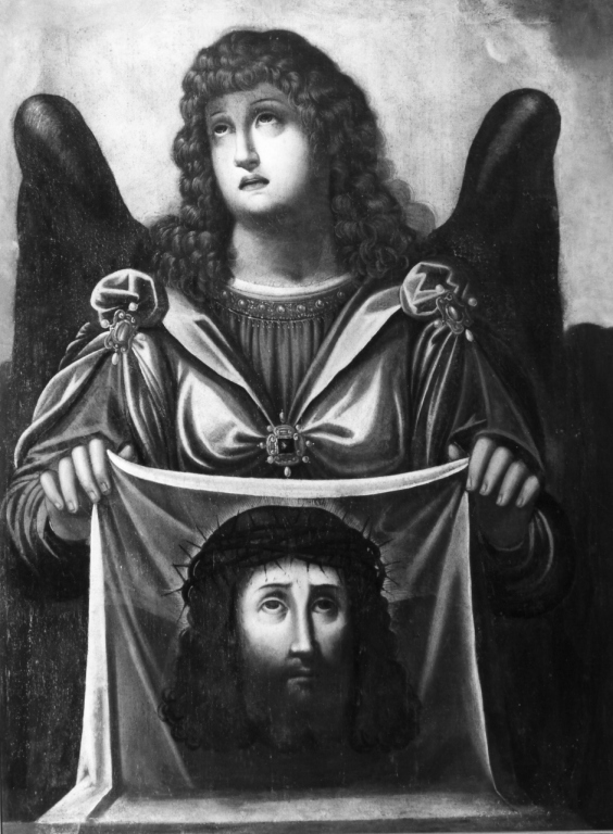 angelo con il velo della Veronica (dipinto) di Cesari Giuseppe detto Cavalier d'Arpino (bottega) (primo quarto sec. XVII)