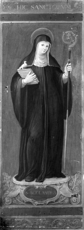 Santa Scolastica (dipinto) di Nogari Paris detto Paris Romano (attribuito) (fine sec. XVI)