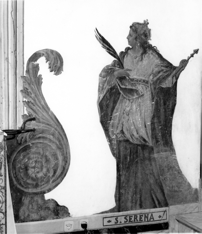 Santa Serena (dipinto, frammento) - ambito romano (fine sec. XVII)