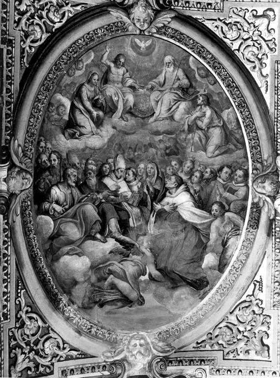 gloria di Sant'Angelo (dipinto) di Ricci Giovanni Battista (sec. XVII)