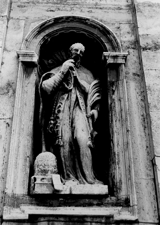 San Sisto papa (statua) di Caninio Marcantonio (sec. XVII)