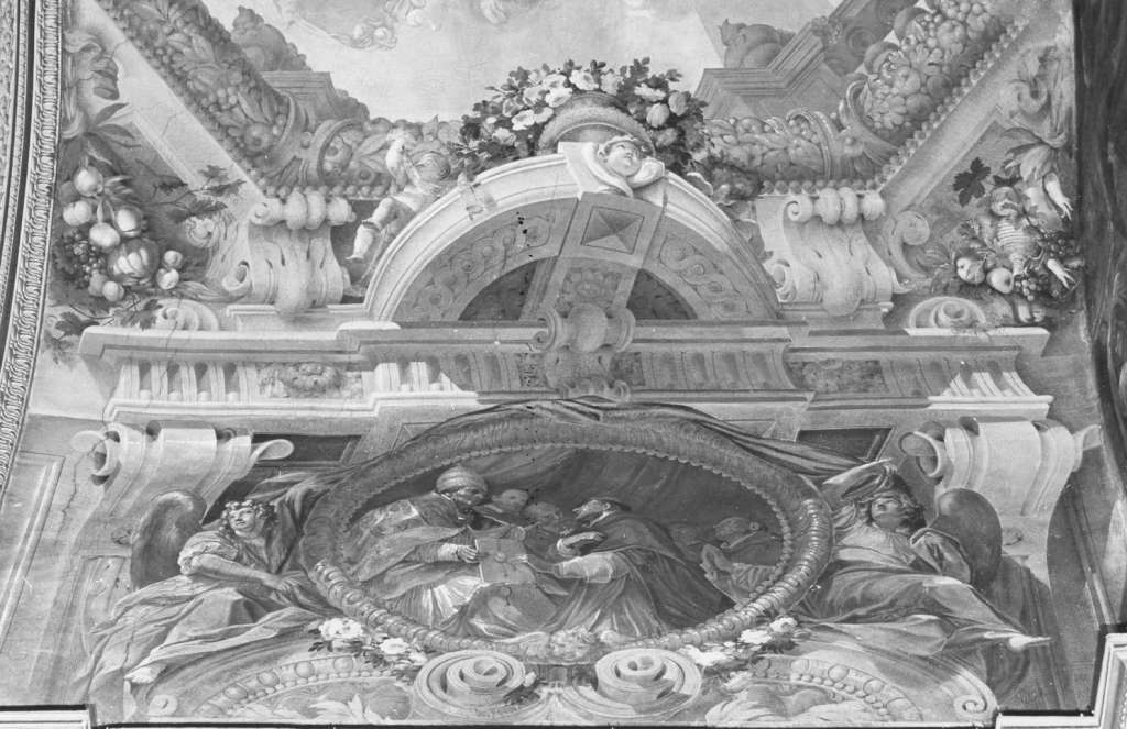 Santo papa (dipinto) di Canuti Domenico Maria (sec. XVII)
