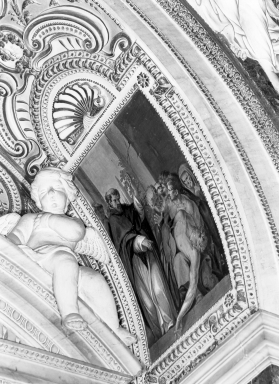 San Pietro guarisce il discepolo Enea (dipinto) - ambito senese (sec. XVII)