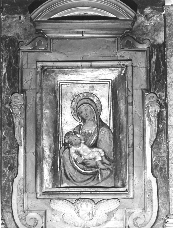 Vergine delle Grotte, Madonna con Bambino (dipinto) di Caputi Felipa (sec. XVI)