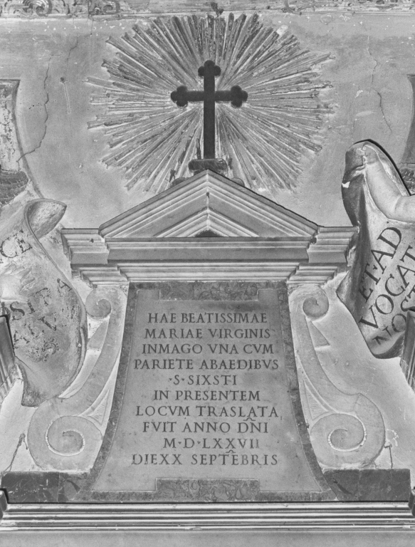 lapide documentaria - bottega romana (sec. XVII)