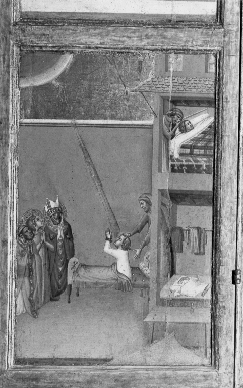 scena biblica (trittico, elemento d'insieme) di Vanni Lippo (sec. XIV)