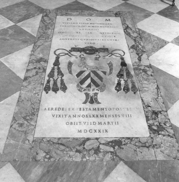 lastra tombale - ambito romano (sec. XVII)