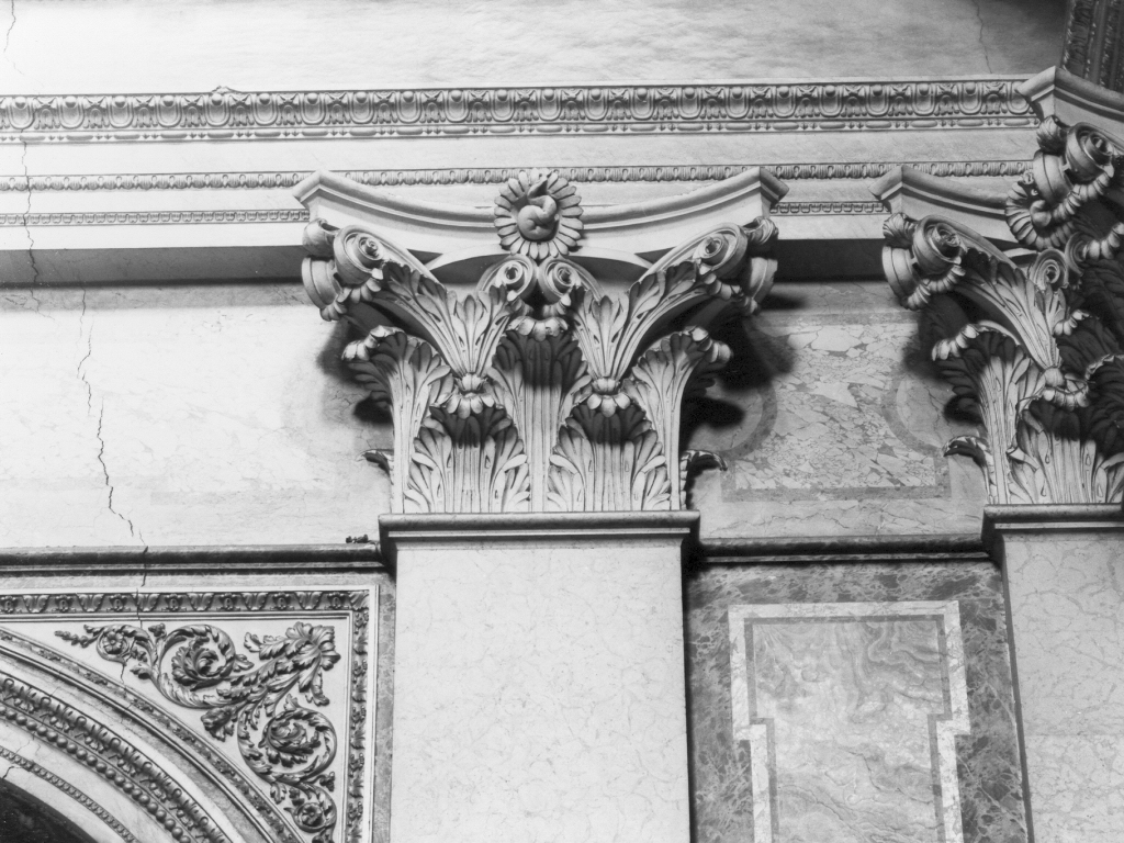 capitello corinzio - ambito romano (prima metà sec. XVII)