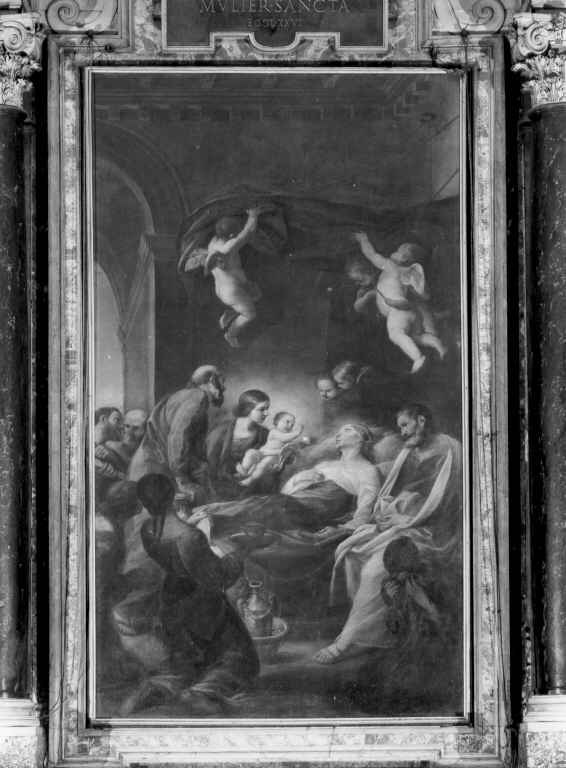 morte di Sant'Anna (dipinto) di Sacchi Andrea (secondo quarto sec. XVII)