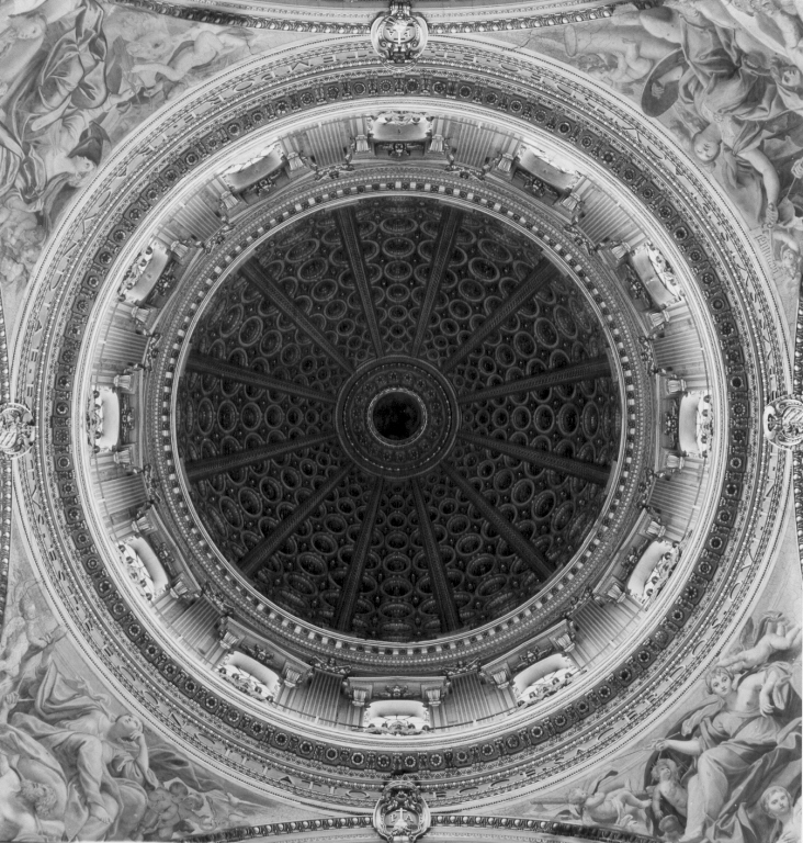 Dio Padre benedicente (dipinto) di Semenza Giovanni Giacomo (sec. XVII)