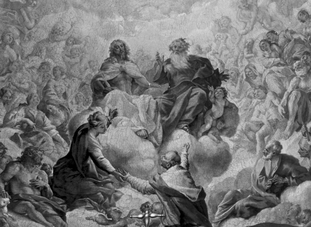 estasi di San Carlo Borromeo (dipinto) di Lanfranco Giovanni (prima metà sec. XVII)