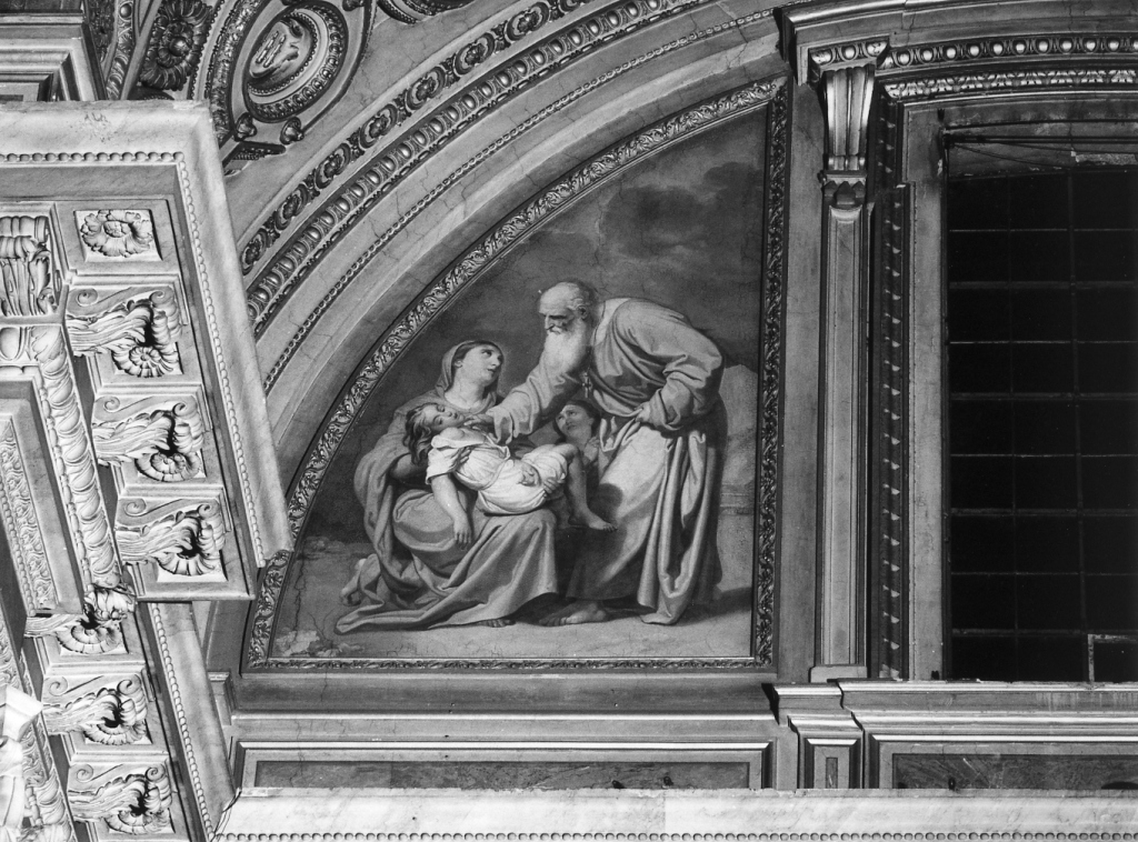 San Biagio guarisce un fanciullo (dipinto) di Coghetti Francesco (sec. XIX, sec. XIX)