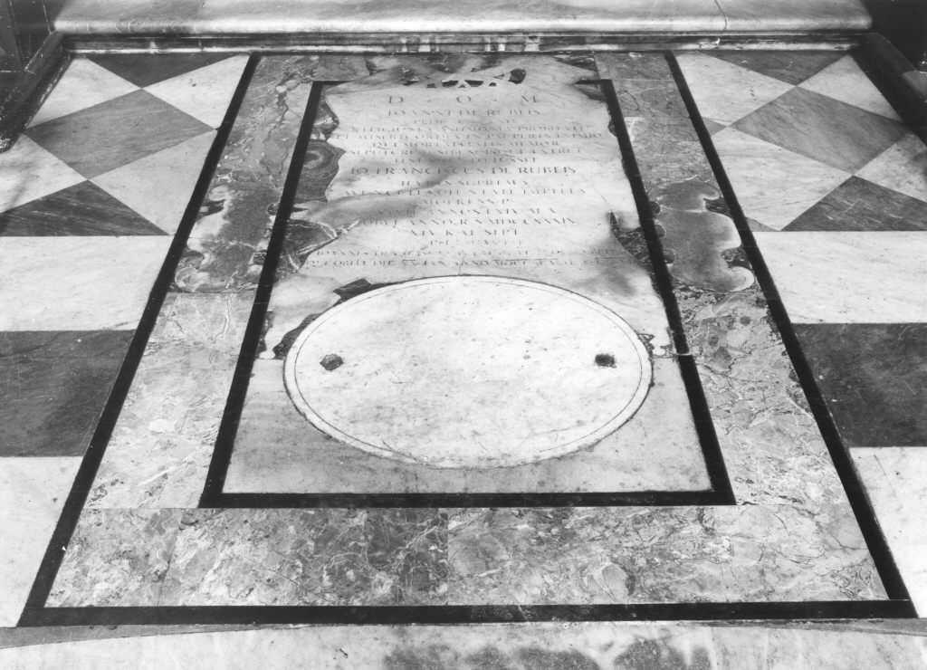 lastra tombale - ambito romano (prima metà sec. XVIII)