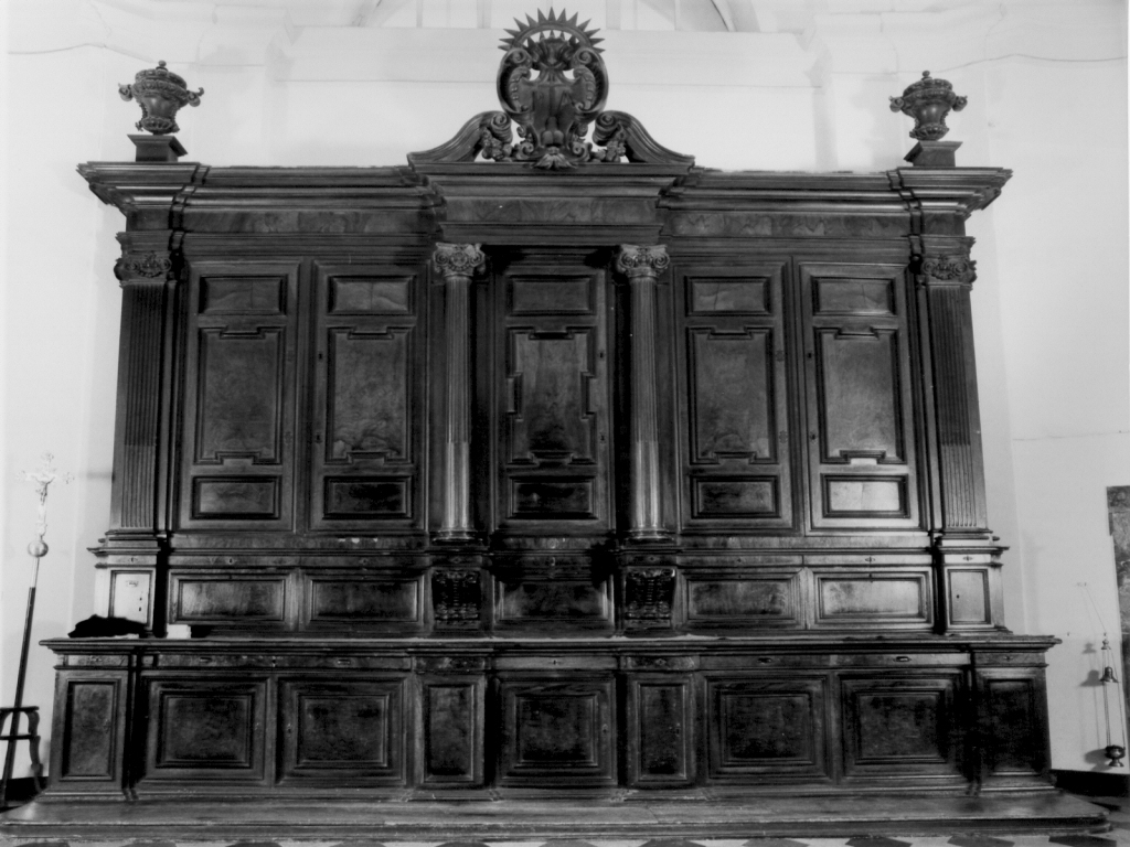 armadietto per oli santi - ambito romano, ambito romano (sec. XVII)