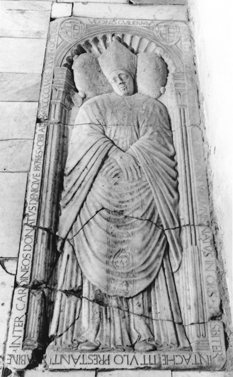 ritratto d'uomo (lapide tombale) - bottega romana (sec. XV)