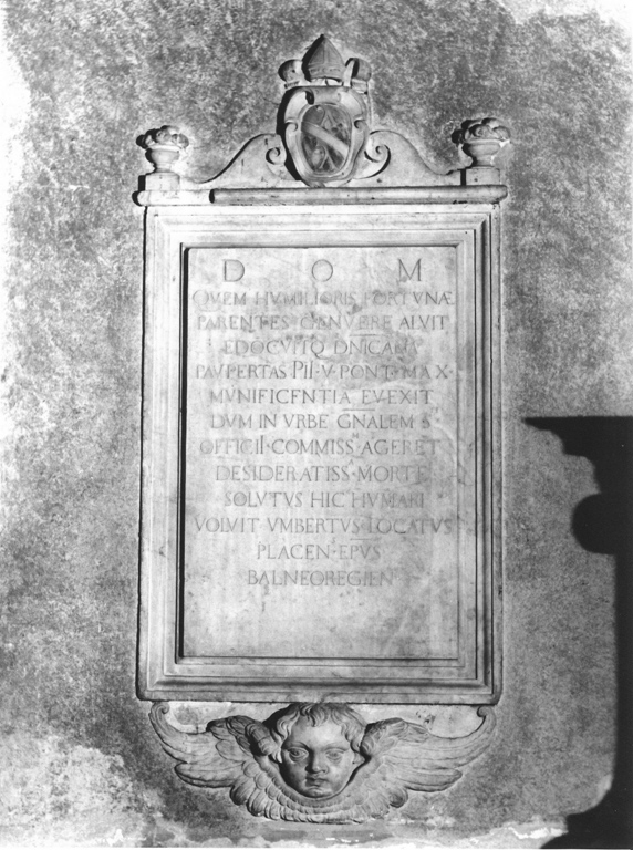 lapide commemorativa - bottega romana (sec. XVI)