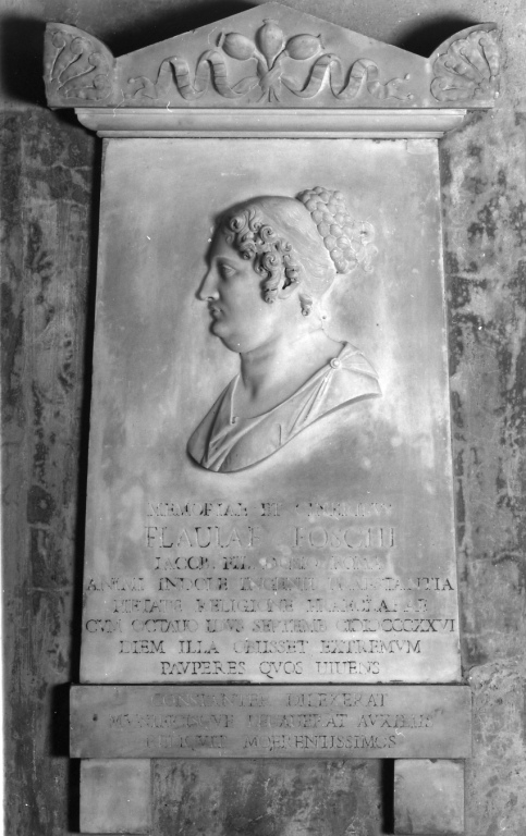 lapide tombale - ambito romano (sec. XIX)