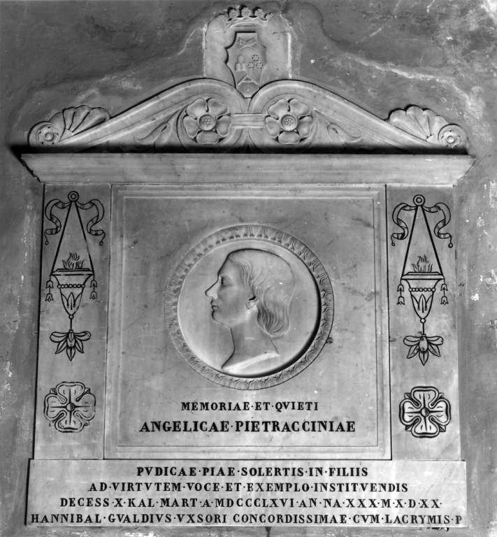 lapide tombale - ambito romano (sec. XIX)