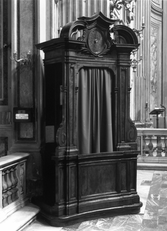 confessionale - manifattura romana (sec. XVIII)