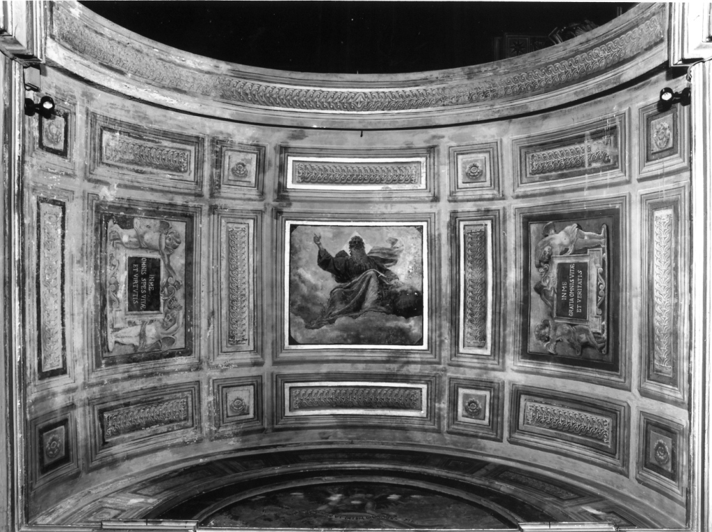 Dio Padre benedicente (dipinto) - ambito romano (sec. XIX)