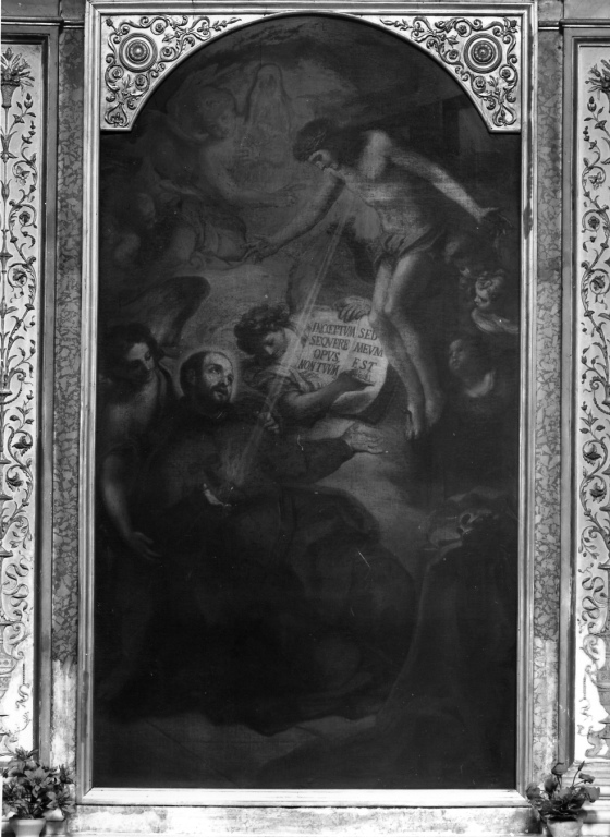Santo (dipinto) di Serenario Gasparre - ambito romano (sec. XVIII)