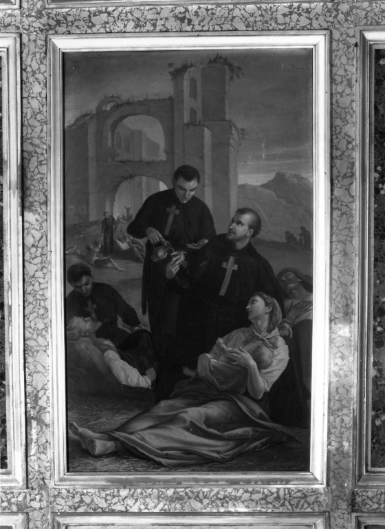 Santo (dipinto) di Capparoni Silverio - ambito romano (sec. XIX)