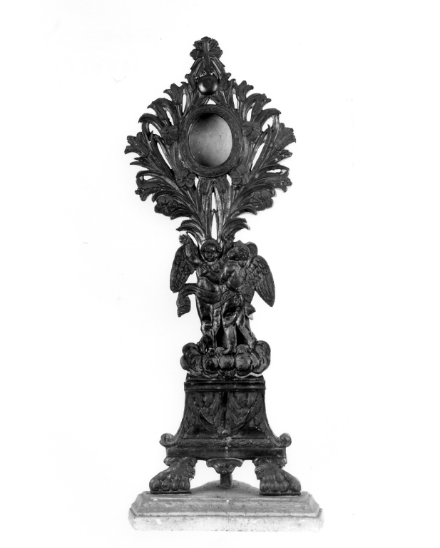reliquiario - a ostensorio - ambito romano (sec. XIX)