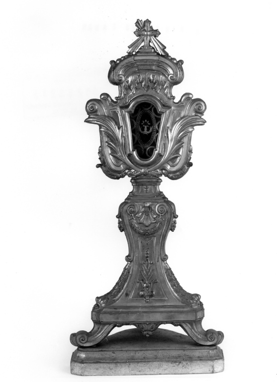 reliquiario - a ostensorio - ambito romano (sec. XIX)