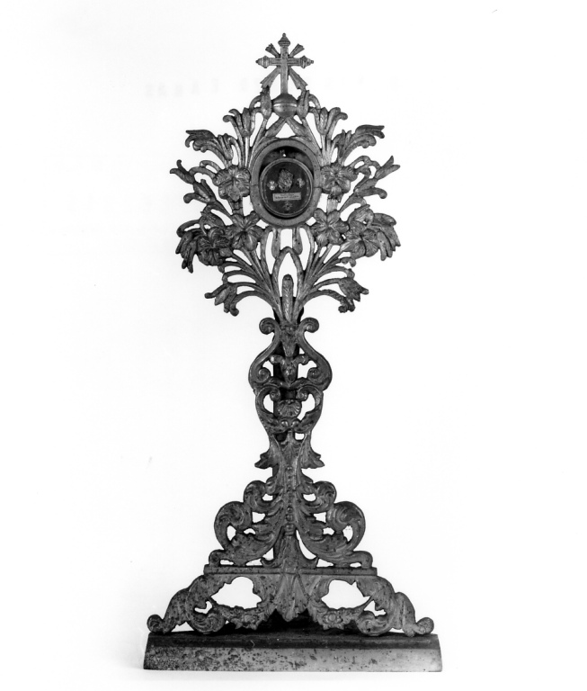 reliquiario - a ostensorio - ambito romano (sec. XIX)