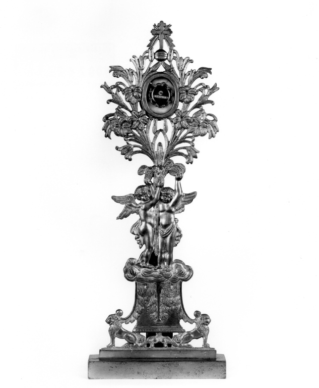 reliquiario - a ostensorio - ambito romano (sec. XIX)