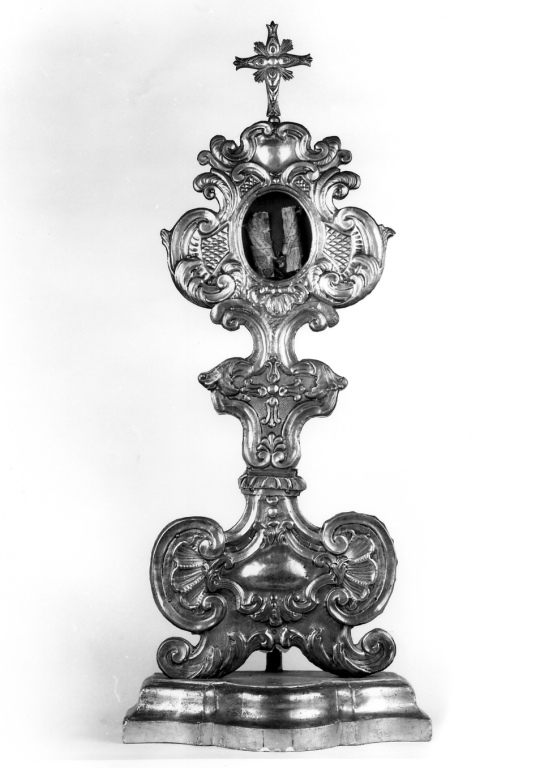 reliquiario - a ostensorio - ambito romano (inizio sec. XIX)