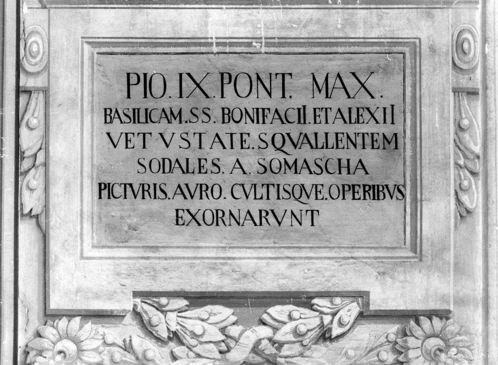 lapide - ambito romano (metà sec. XIX)