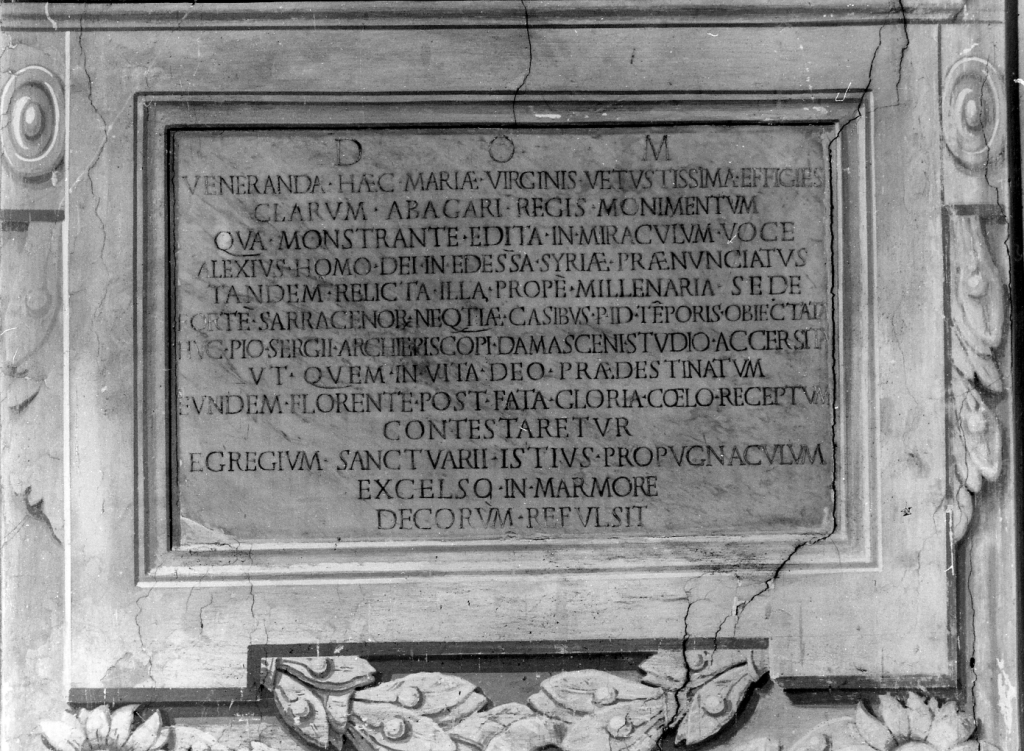 lapide - ambito romano (metà sec. XIX)