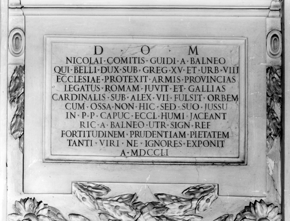 lapide commemorativa - ambito romano (sec. XVIII)