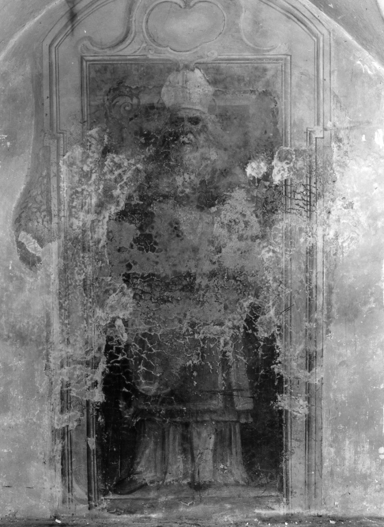 Santo vescovo (dipinto) di Manenti Vincenzo (secc. XVI/ XVIII)