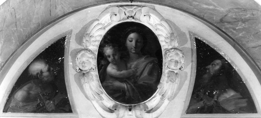 Madonna con Bambino e Santi (dipinto) - ambito romano (sec. XVIII)