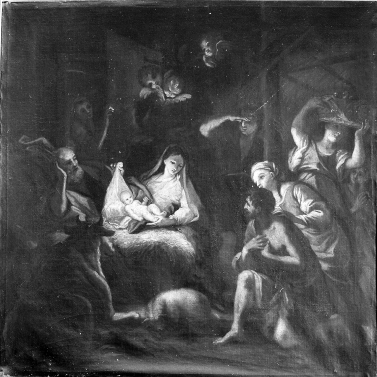 adorazione dei pastori (dipinto) - ambito emiliano (prima metà sec. XVII)