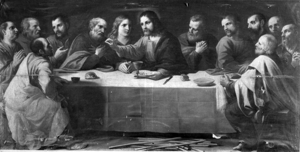 ultima cena (dipinto) - ambito bolognese (fine/inizio, fine/inizio secc. XVII/ XVIII, secc. XVII/ XVIII)
