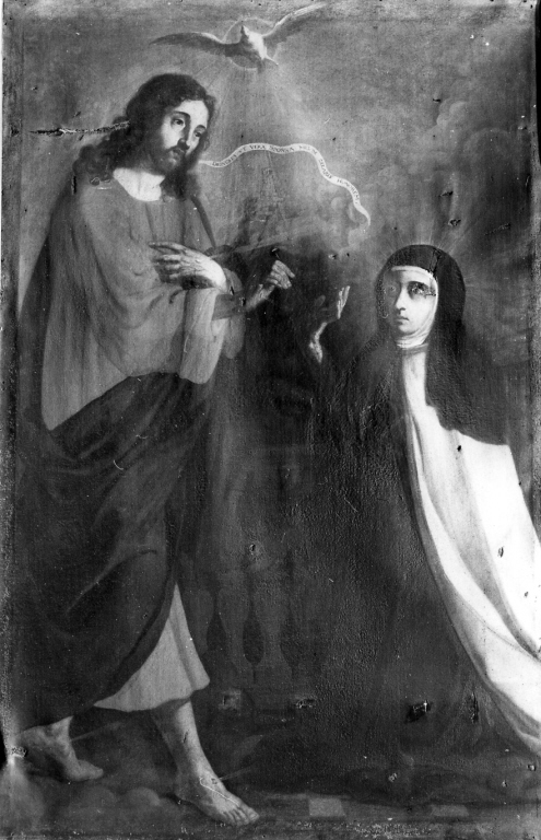 matrimonio mistico di Santa Teresa d'Avila (dipinto) di De La Haye Luca detto Luca fiammingo (cerchia) (seconda metà sec. XVII)