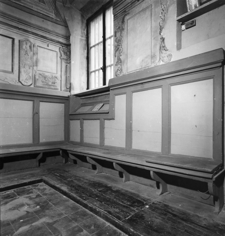 stalli del coro - ambito italiano (fine sec. XVIII)