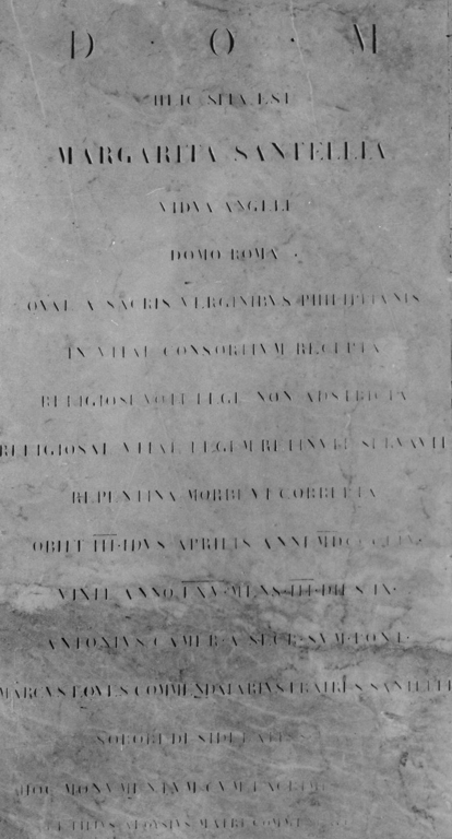 lapide, opera isolata - manifattura romana (sec. XIX)