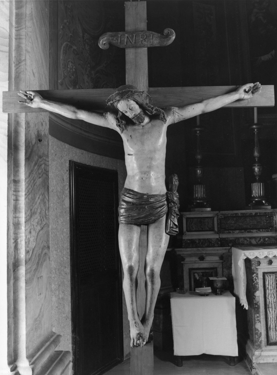 Cristo crocifisso (statua, opera isolata) - manifattura romana (sec. XIX)